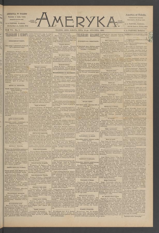Ameryka. Tom 7, 1893, numer 3