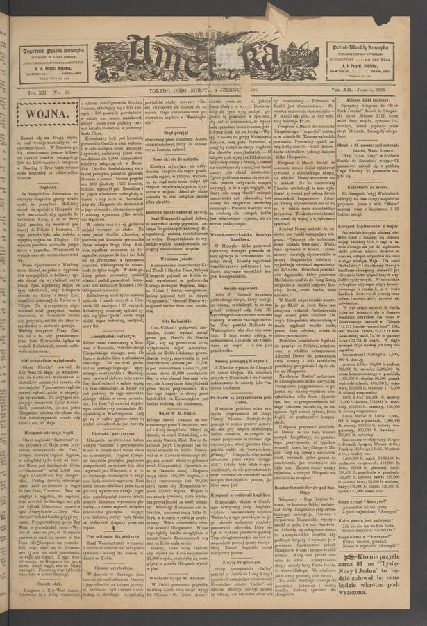 Ameryka. Tom&nbsp;12, 1898, numer&nbsp;23