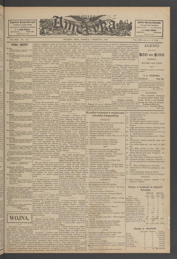 Ameryka. Tom&nbsp;12, 1898, numer&nbsp;32