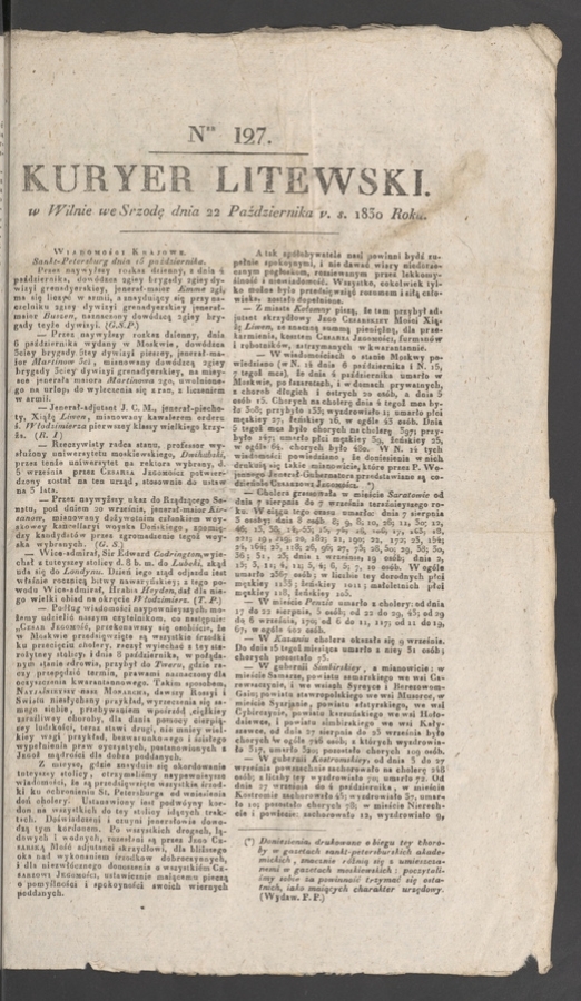 Kuryer Litewski. 1830, numer 127