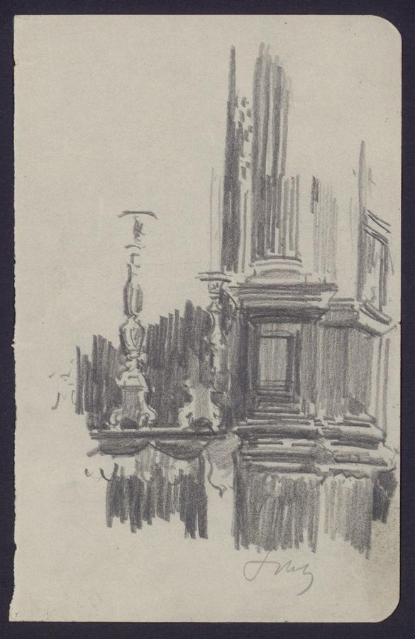 Szczeg&oacute;ł ołtarza kościoła Mariackiego