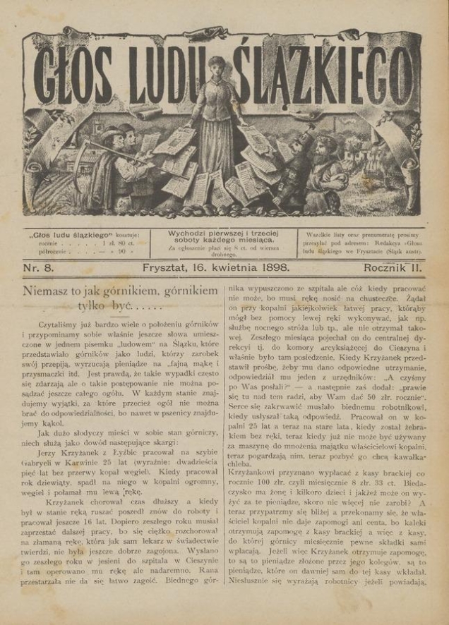 Głos Ludu Ślązkiego. Rocznik&nbsp;2, 1898, numer&nbsp;8
