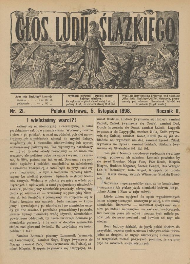 Głos Ludu Ślązkiego. Rocznik&nbsp;2, 1898, numer&nbsp;21