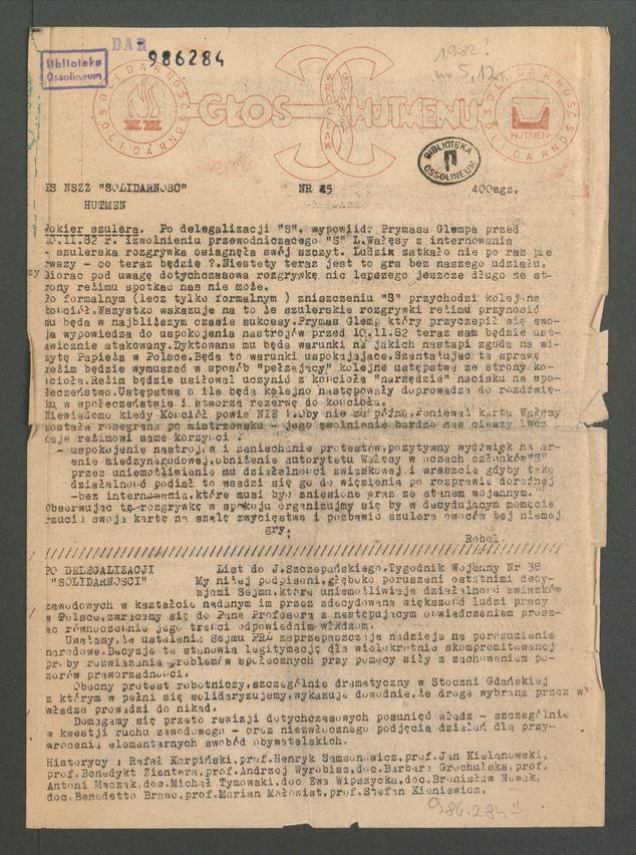 Głos Hutmenu. 1982, numer&nbsp;5