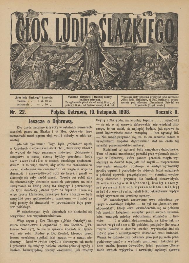 Głos Ludu Ślązkiego. Rocznik&nbsp;2, 1898, numer&nbsp;22
