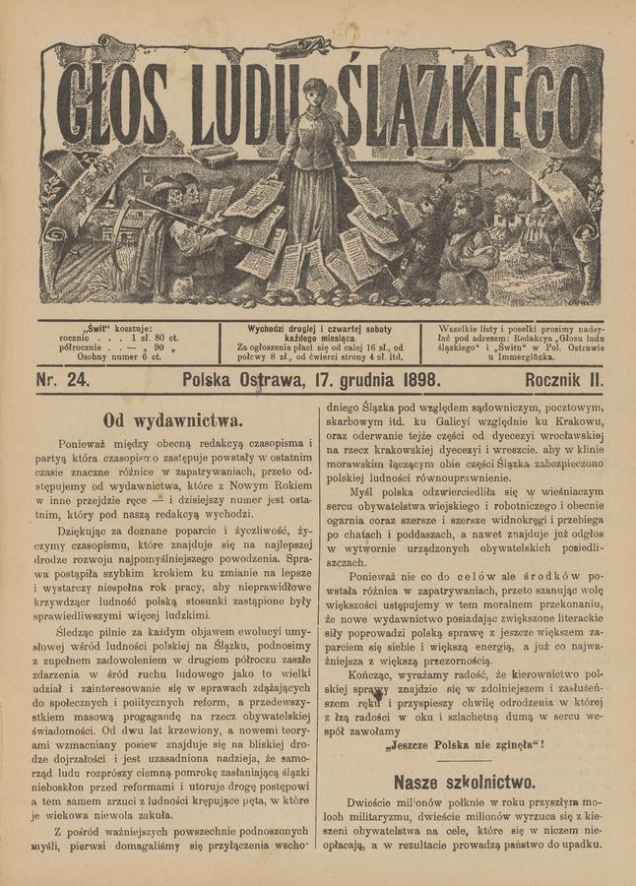 Głos Ludu Ślązkiego. Rocznik&nbsp;2, 1898, numer&nbsp;24