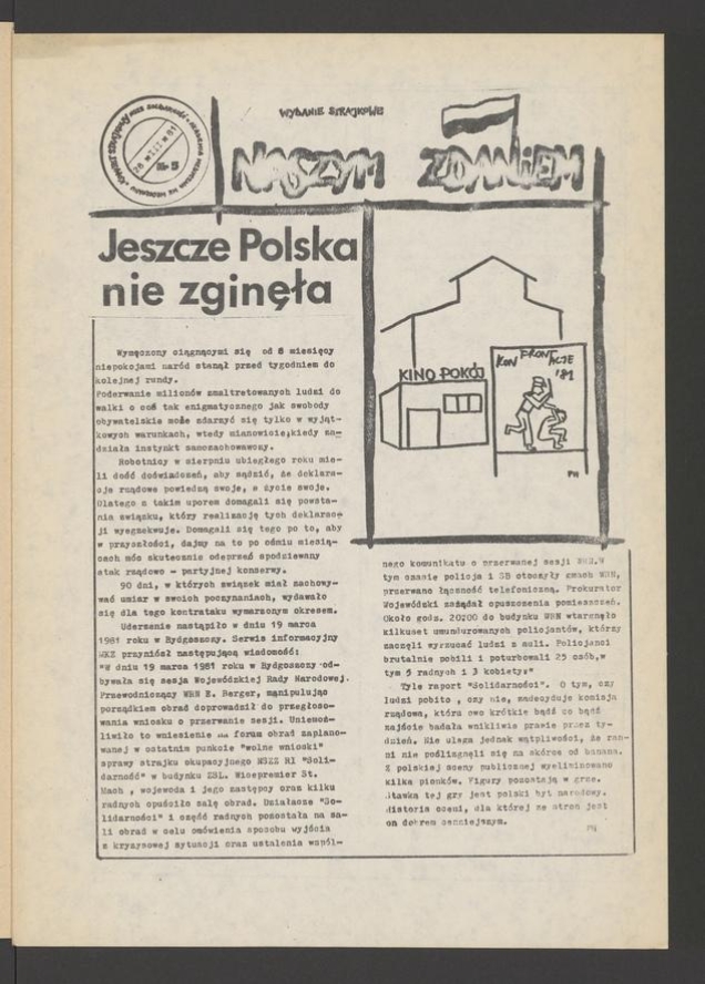 Naszym Zdaniem. 1981, numer&nbsp;5