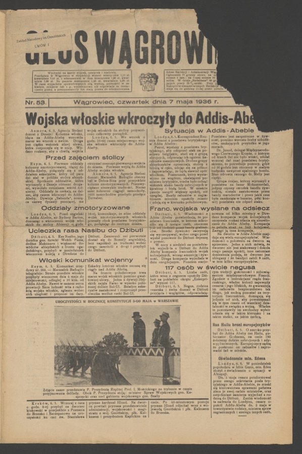 Głos Wągrowiecki. Rok&nbsp;11, 1936, numer&nbsp;53