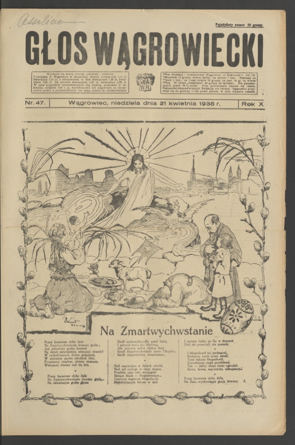 Głos Wągrowiecki. Rok&nbsp;10, 1935, numer&nbsp;47